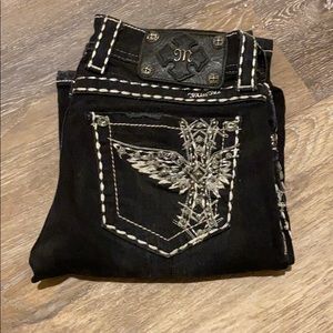 Miss Me Black Embellished Boot Cut Jeans